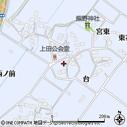 福島県喜多方市岩月町宮津台田930周辺の地図