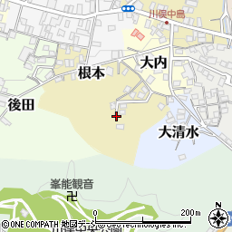 福島県伊達郡川俣町根本周辺の地図