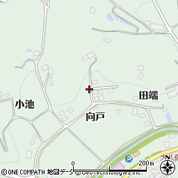 福島県福島市飯野町大久保（向戸）周辺の地図