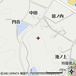 福島県伊達郡川俣町鶴沢舘ノ山周辺の地図