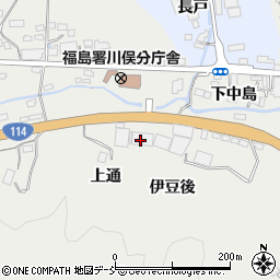 福島県伊達郡川俣町鶴沢上通周辺の地図