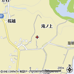 福島県福島市松川町金沢（滝ノ上）周辺の地図