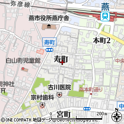 新潟県燕市寿町周辺の地図