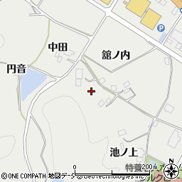 福島県伊達郡川俣町鶴沢舘ノ内周辺の地図