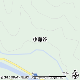 新潟県五泉市小面谷周辺の地図