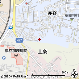 新潟県加茂市赤谷4-13周辺の地図
