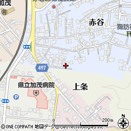 新潟県加茂市赤谷4-20周辺の地図