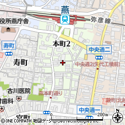 新潟県燕市本町周辺の地図