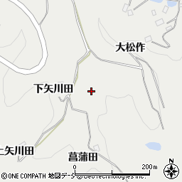 福島県伊達郡川俣町鶴沢大間周辺の地図
