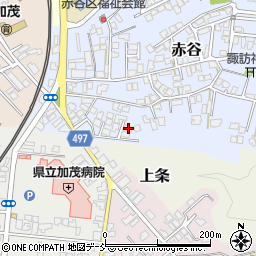 新潟県加茂市赤谷4-21周辺の地図