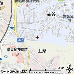 新潟県加茂市赤谷4-11周辺の地図
