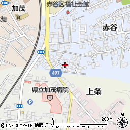 新潟県加茂市赤谷4-25周辺の地図