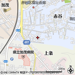 新潟県加茂市赤谷4周辺の地図