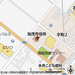 新潟県加茂市周辺の地図
