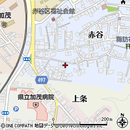 新潟県加茂市赤谷4-6周辺の地図