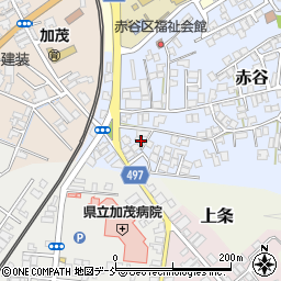 新潟県加茂市赤谷3-18周辺の地図