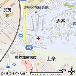 新潟県加茂市赤谷4-3周辺の地図