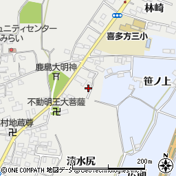 福島県喜多方市岩月町喜多方（下り堀上）周辺の地図