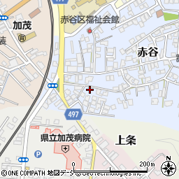 新潟県加茂市赤谷4-2周辺の地図