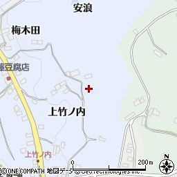 福島県福島市飯野町青木上竹ノ内周辺の地図