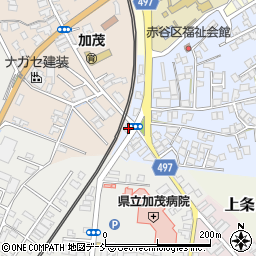 新潟県加茂市赤谷1-14周辺の地図