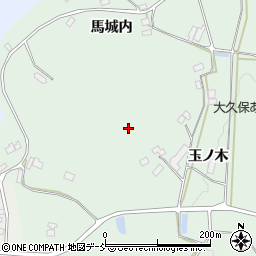 福島県福島市飯野町大久保（玉ノ木山）周辺の地図