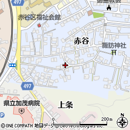 新潟県加茂市赤谷12-24周辺の地図