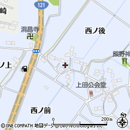 福島県喜多方市岩月町宮津西ノ後周辺の地図
