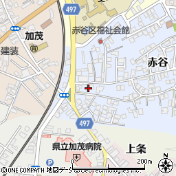 新潟県加茂市赤谷12-6周辺の地図