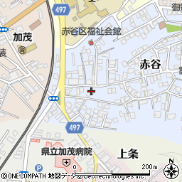 新潟県加茂市赤谷12-34周辺の地図