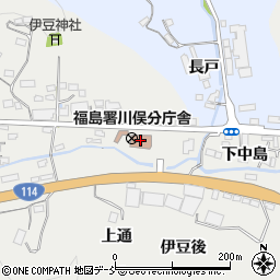 福島警察署川俣分庁舎周辺の地図