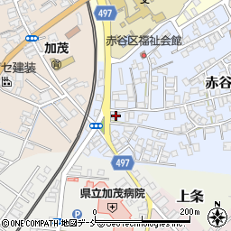 新潟県加茂市赤谷12-2周辺の地図