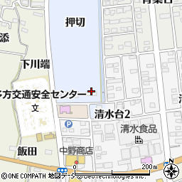 喜多方市美術館周辺の地図