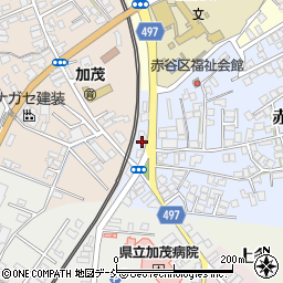 新潟県加茂市赤谷1-9周辺の地図