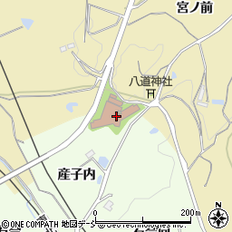福島県福島市松川町産子内周辺の地図