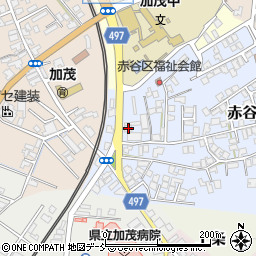 新潟県加茂市赤谷13-3周辺の地図