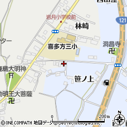 福島県喜多方市岩月町喜多方林崎595周辺の地図