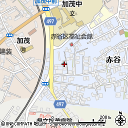 新潟県加茂市赤谷13-18周辺の地図