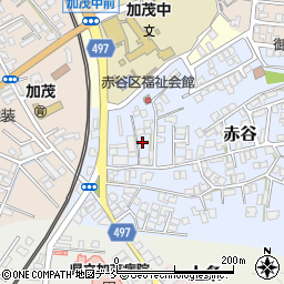 新潟県加茂市赤谷14-23周辺の地図