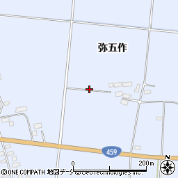 福島県喜多方市上三宮町吉川弥五作周辺の地図