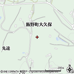 福島県福島市飯野町大久保向戸山周辺の地図