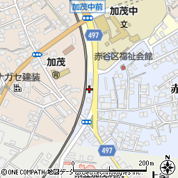 新潟県加茂市赤谷1周辺の地図