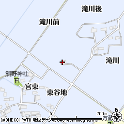 福島県喜多方市岩月町宮津（滝川前）周辺の地図