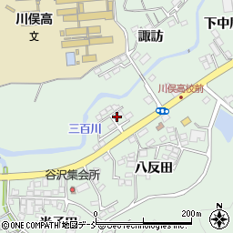 福島県川俣町（伊達郡）飯坂（古中道）周辺の地図