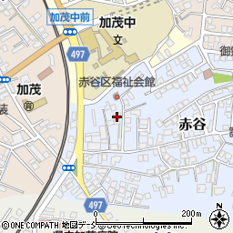 新潟県加茂市赤谷14-11周辺の地図