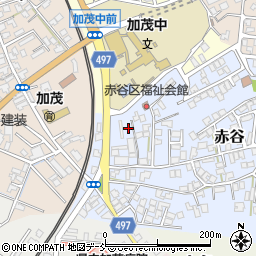 新潟県加茂市赤谷13-15周辺の地図