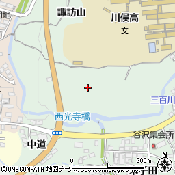 福島県川俣町（伊達郡）飯坂（西光寺）周辺の地図