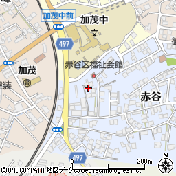 新潟県加茂市赤谷14-27周辺の地図