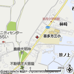 福島県喜多方市岩月町喜多方林崎648周辺の地図