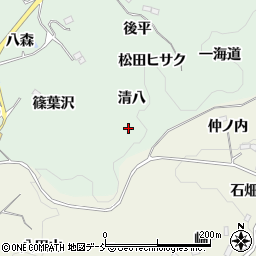 福島県福島市立子山清八周辺の地図